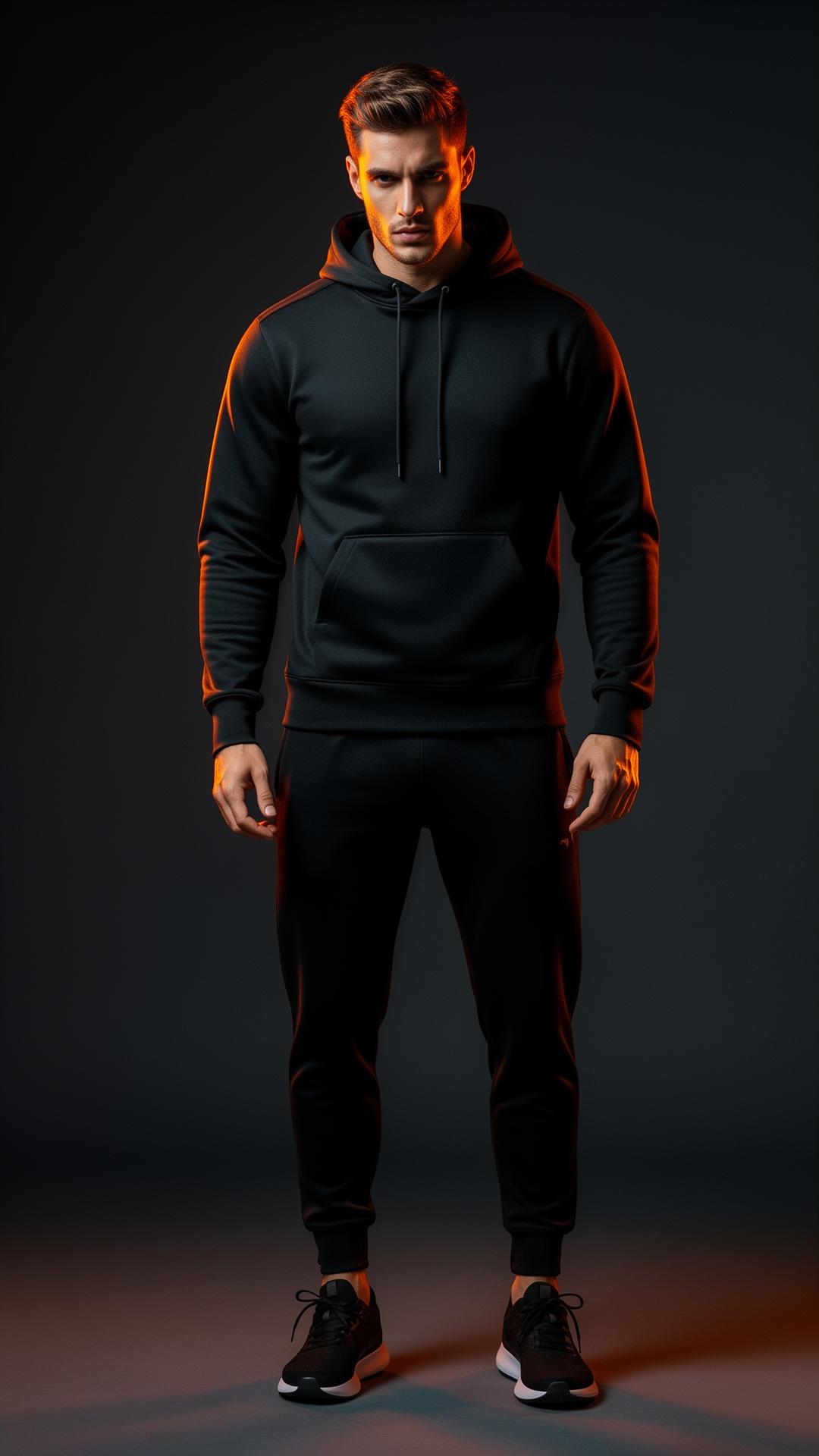 Athlete wearing the Apex tech hoodie